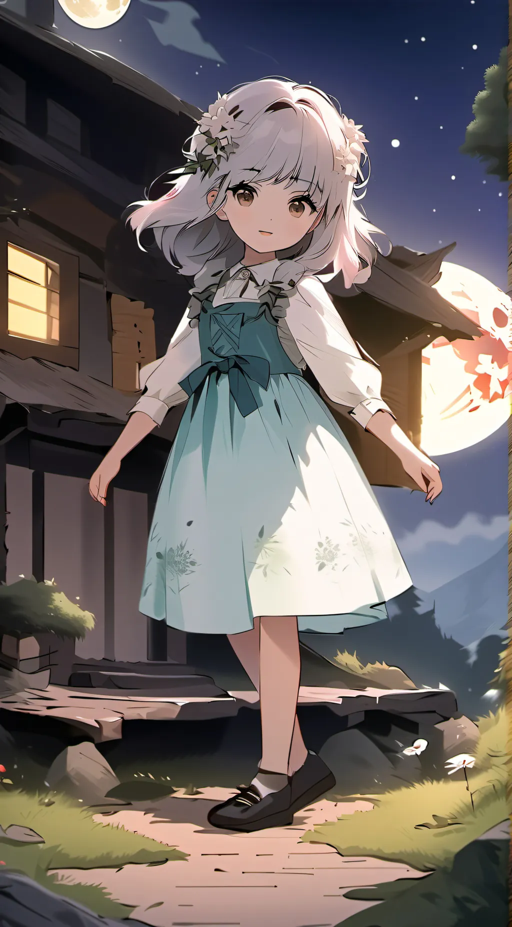 ai character: Luna background