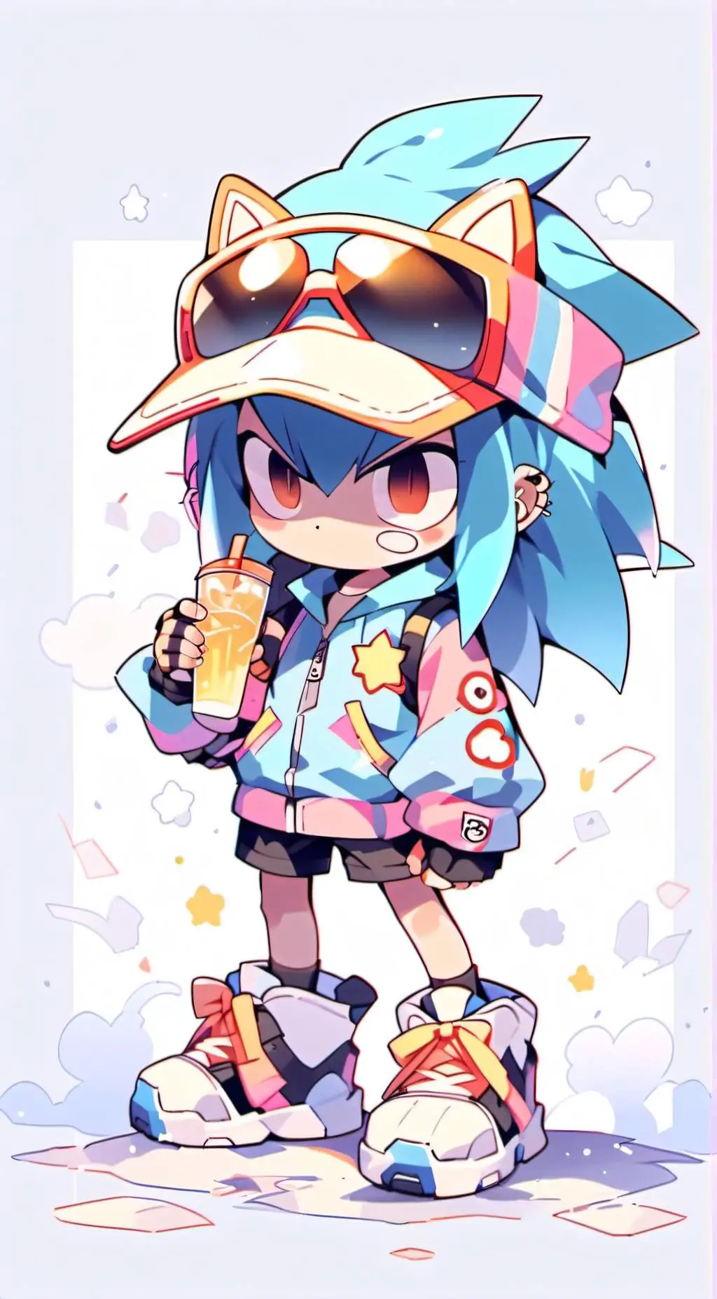 ai character: Sonic and friends! background