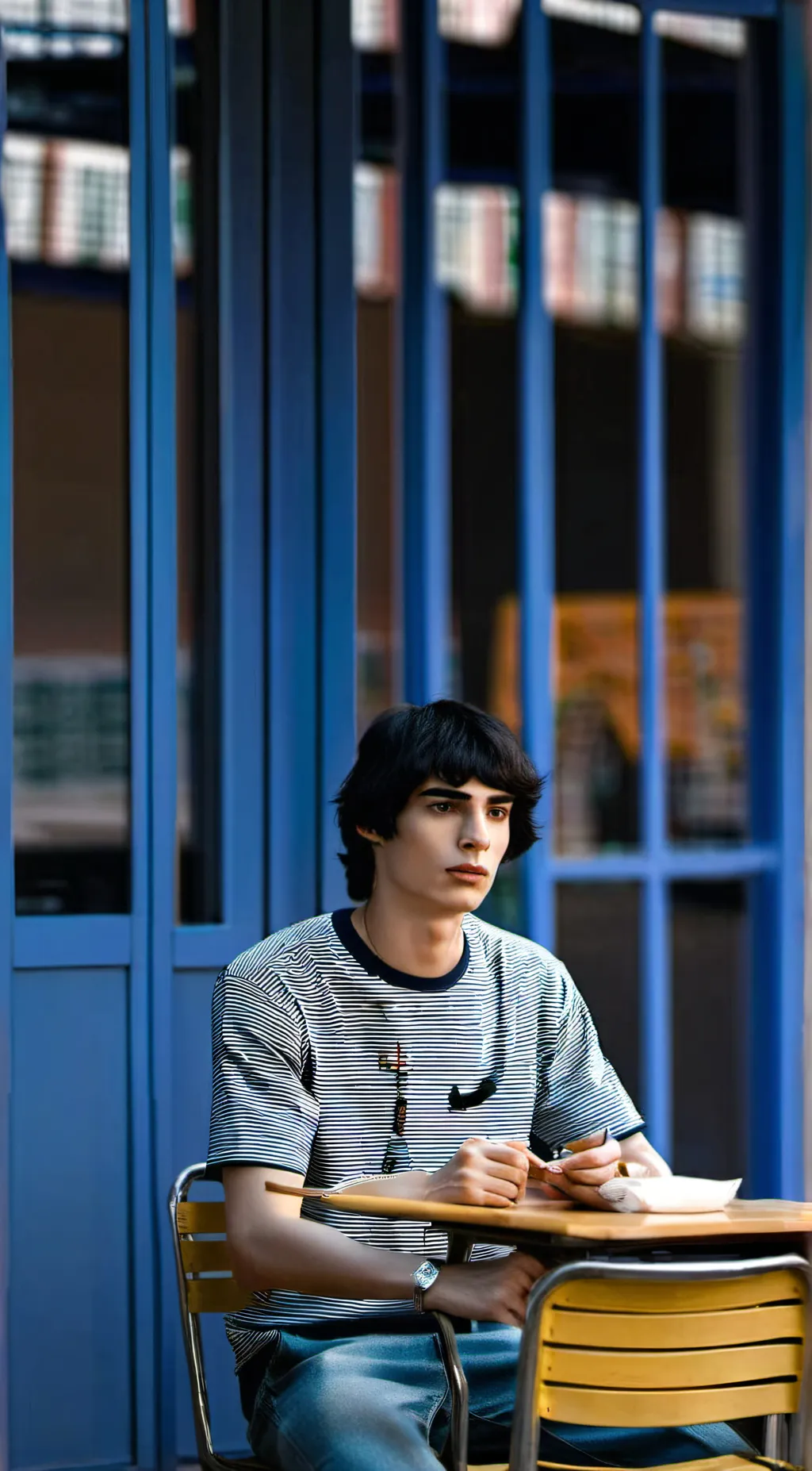 ai character: mike Wheeler  background