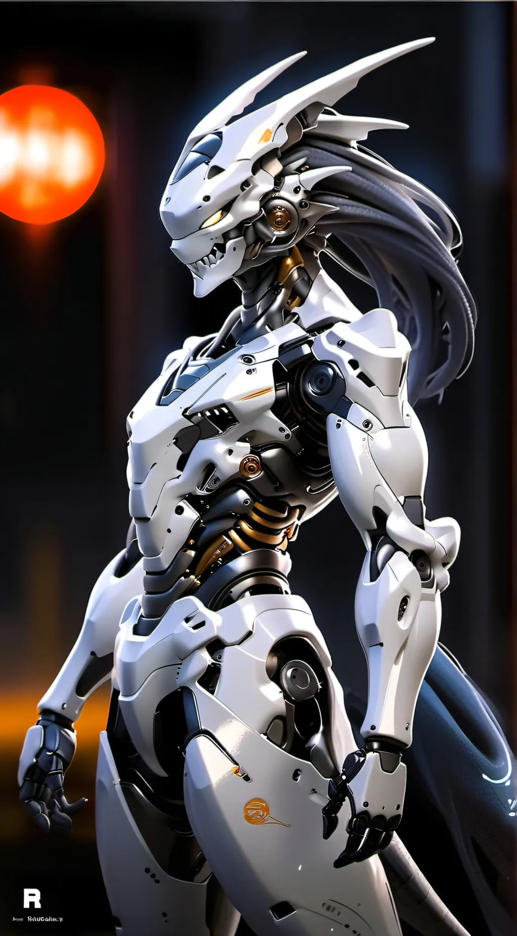 ai character: loona the dinosaur background