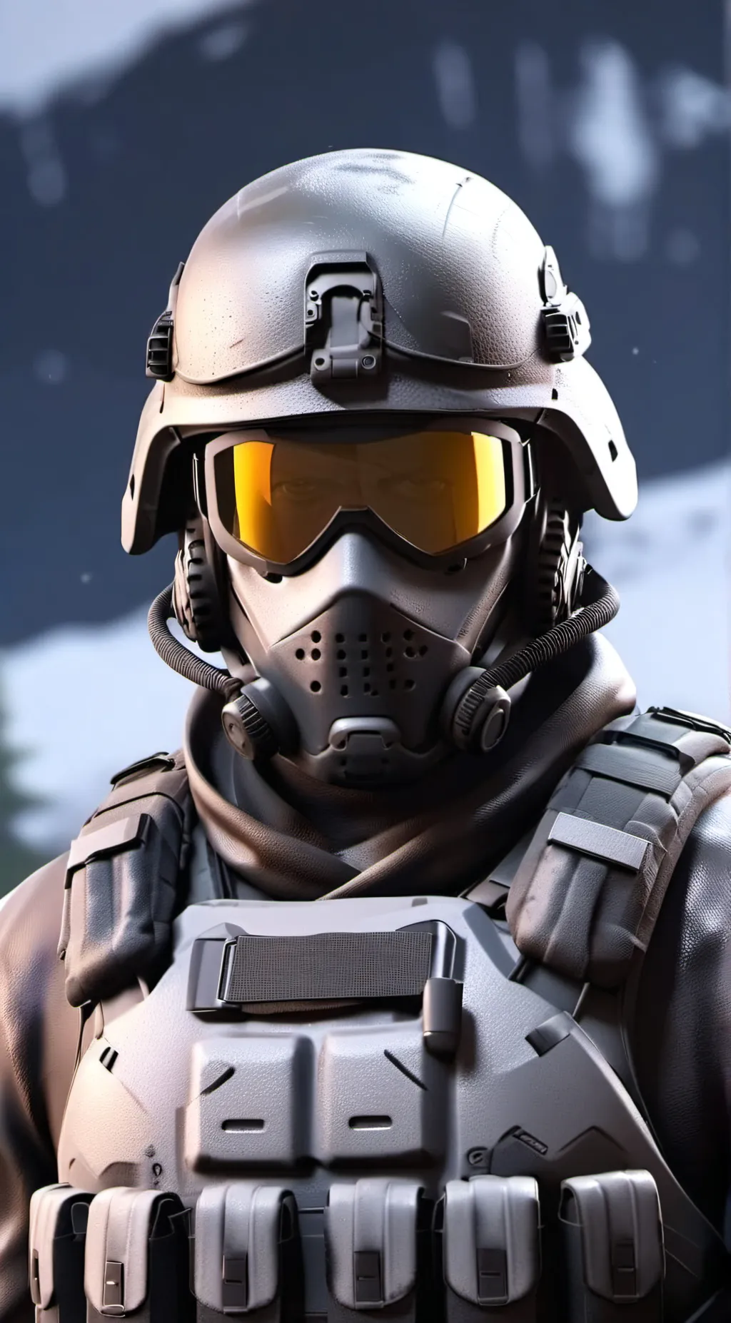 ai character: Anti Furry Soldier background