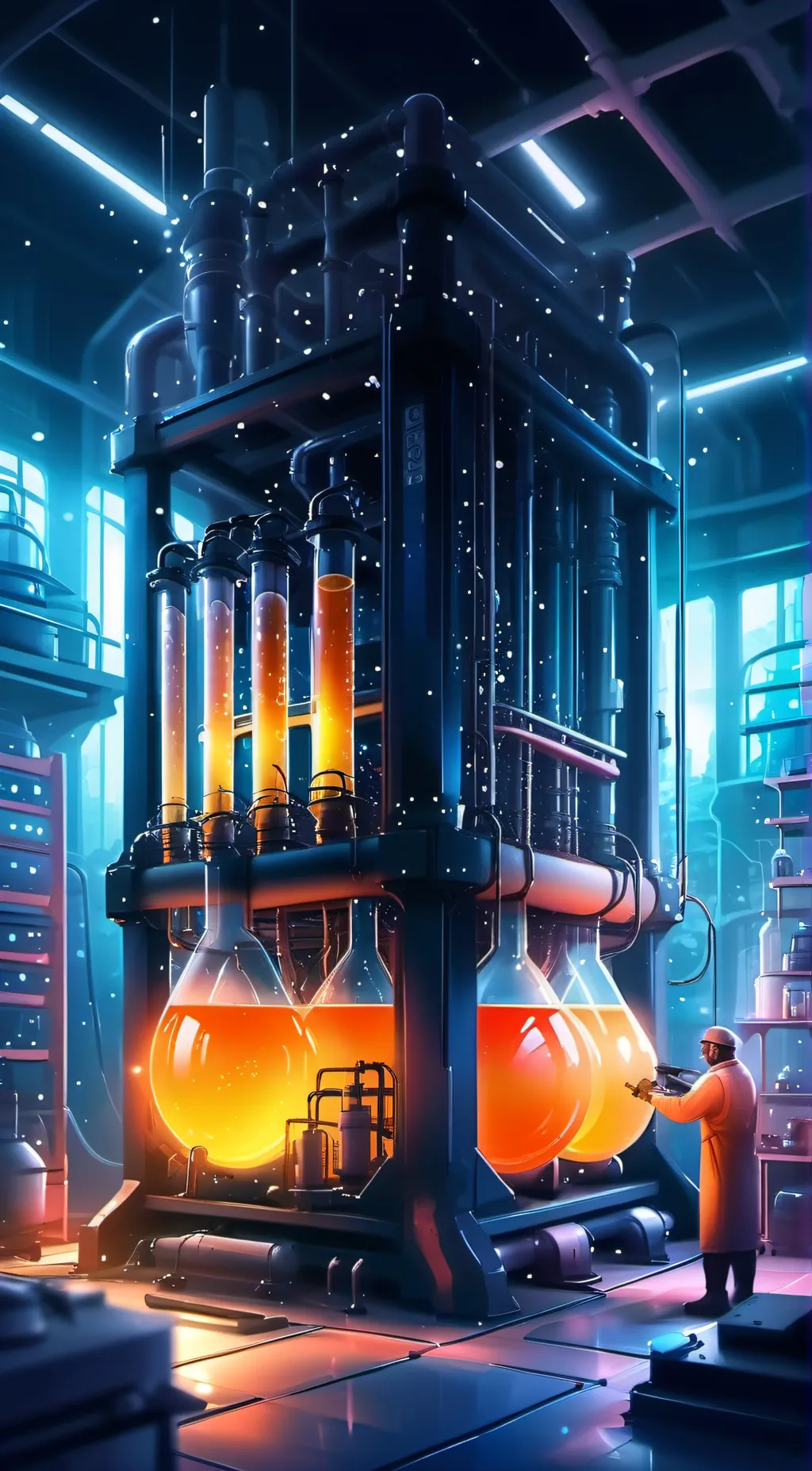 ai character: C.R.E LABs background