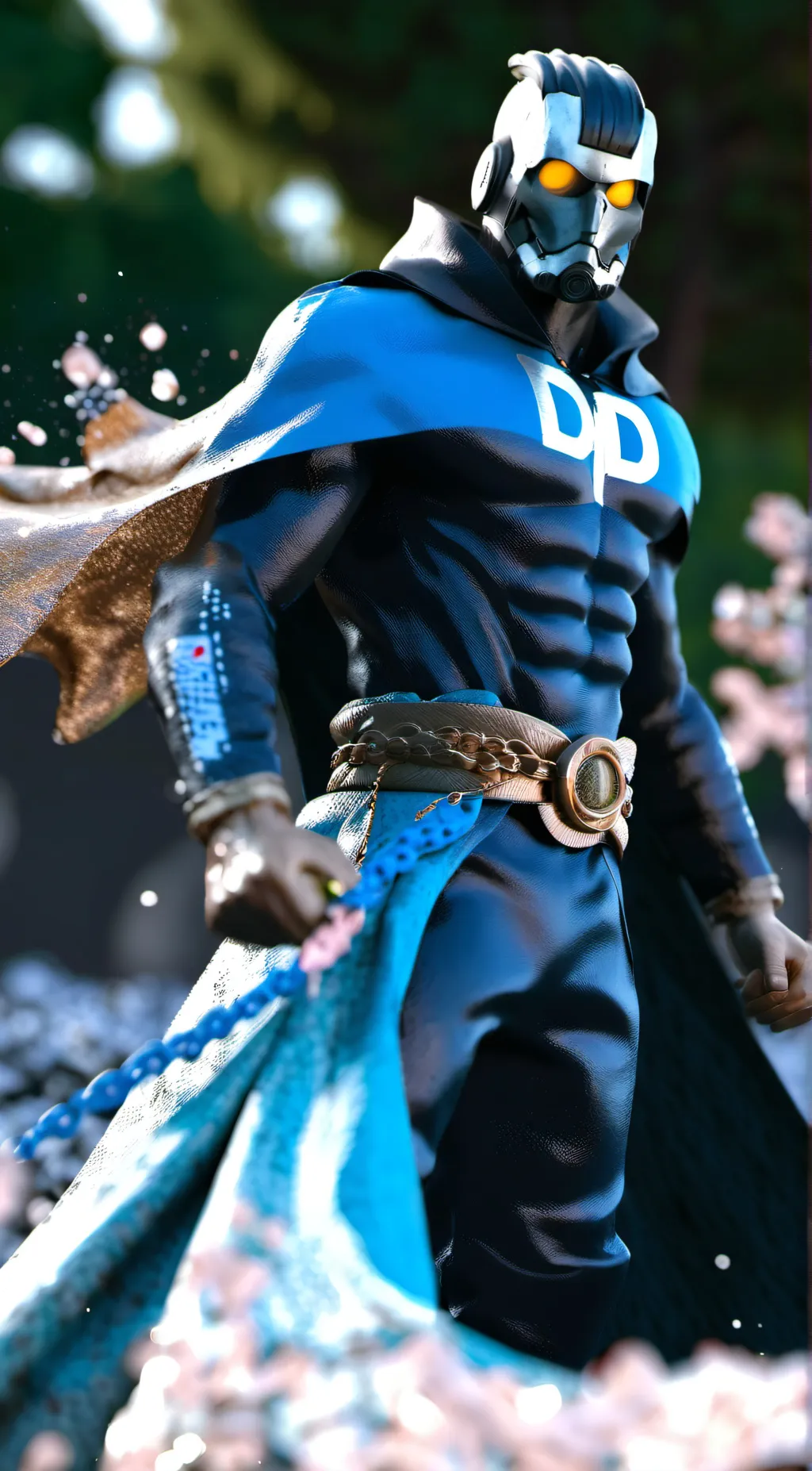 ai character: titan camera man  background