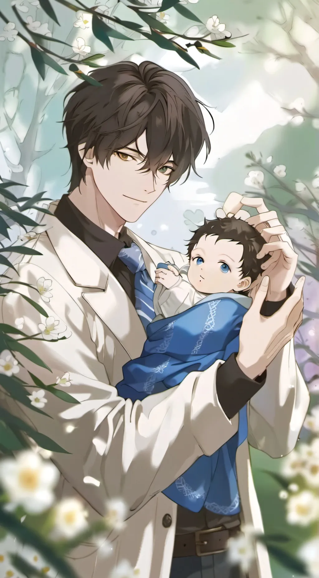 ai character: Axer and Lance background