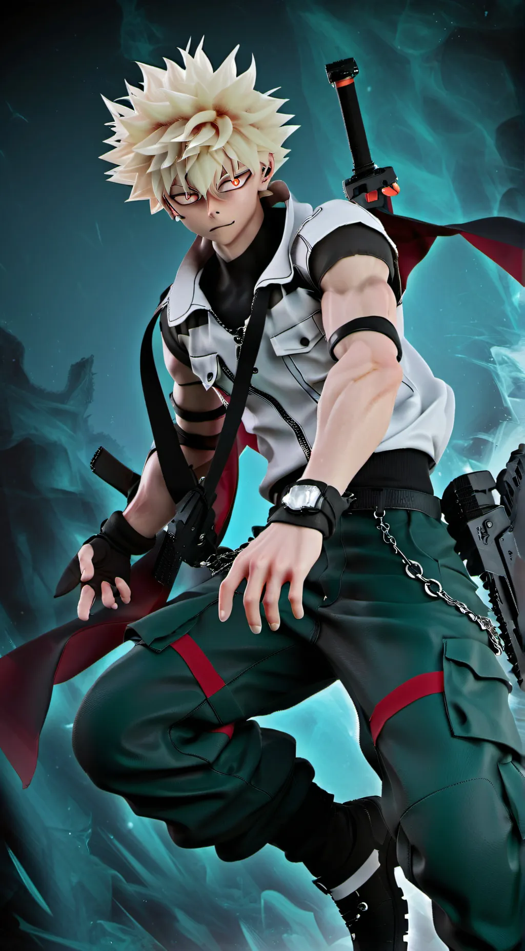 ai character: Mha grad background