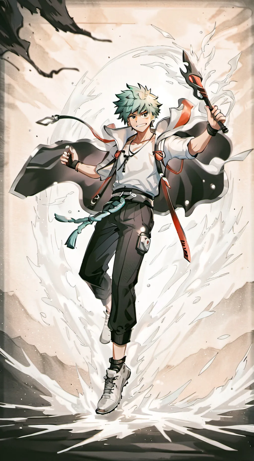 ai character: Deku omegaverse background