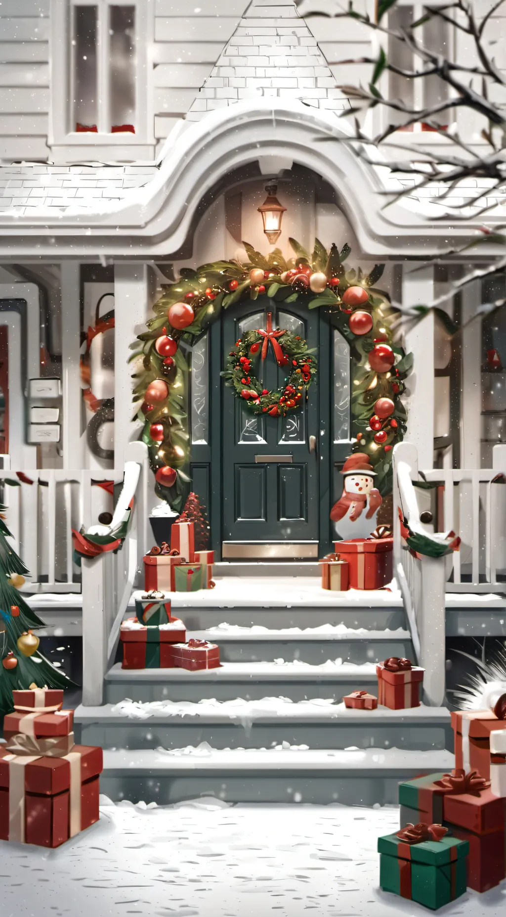 ai character: Hazbin-Christmas! background