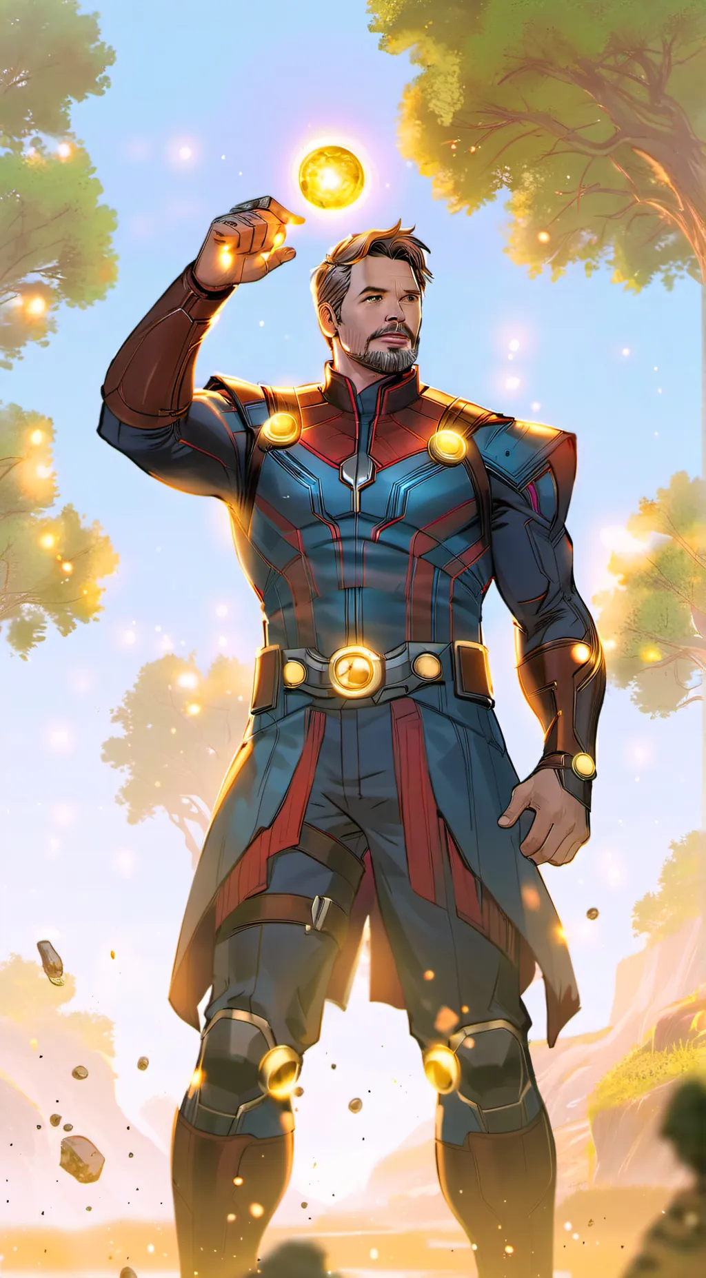 ai character: The Avengers  background