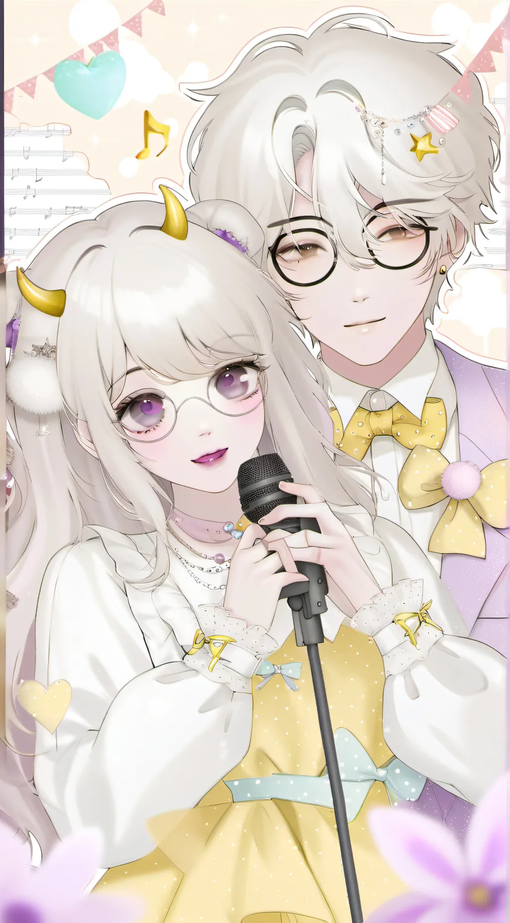 ai character: singer gf background