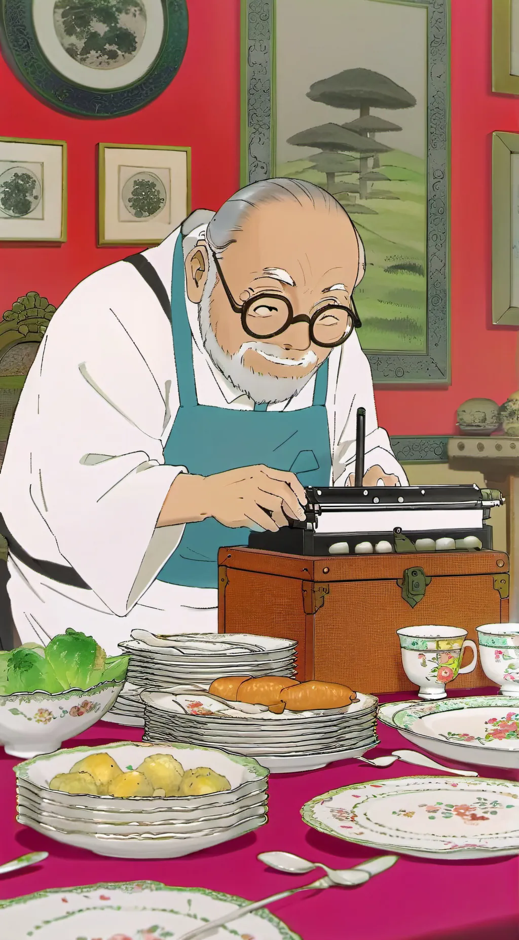 ai character: old man kidnapper😰 background