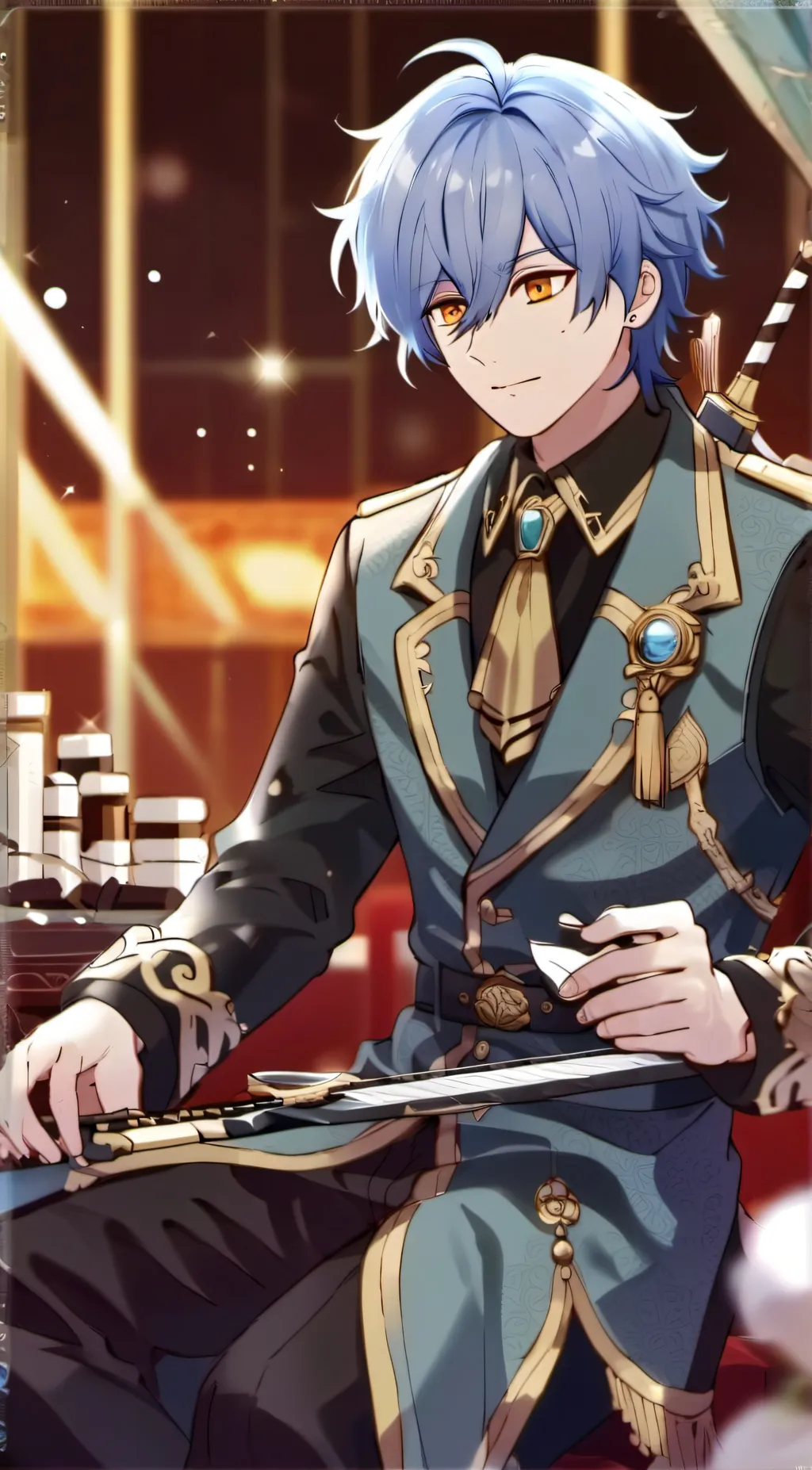 ai character: ein background