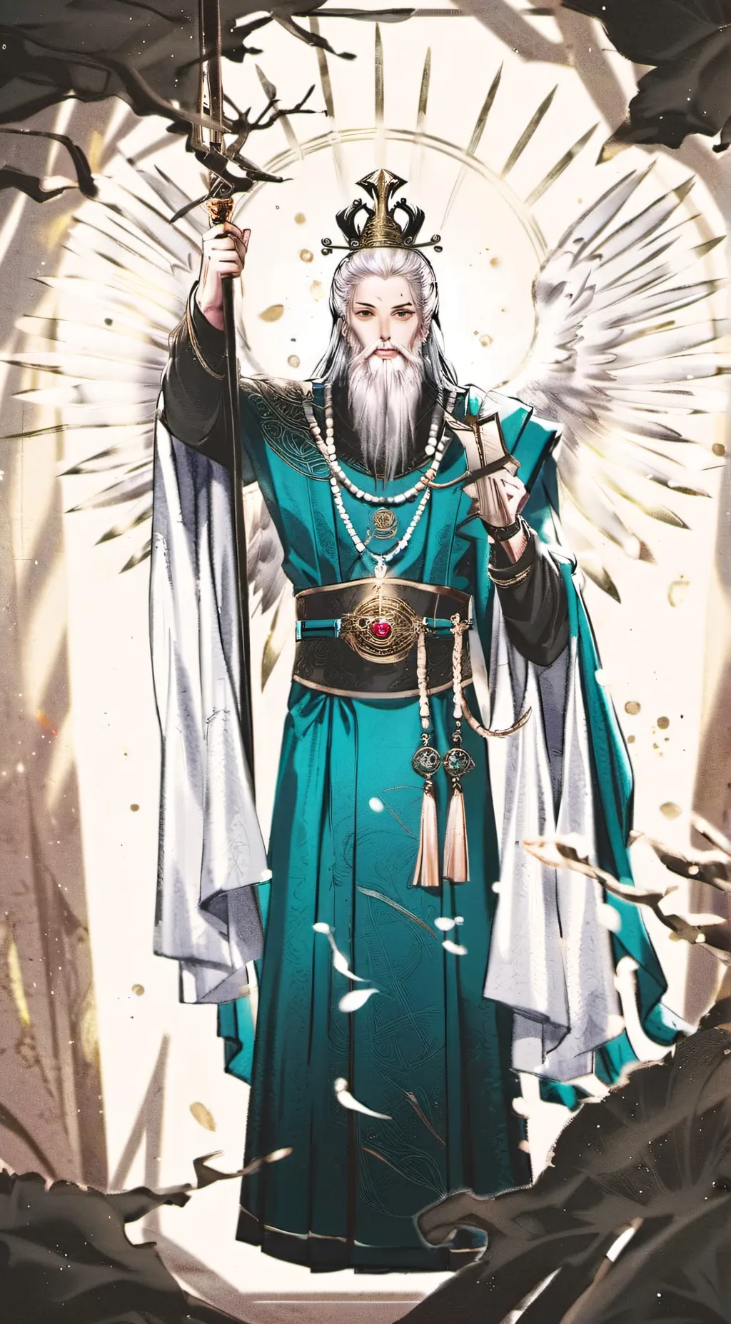 ai character: god literally god background