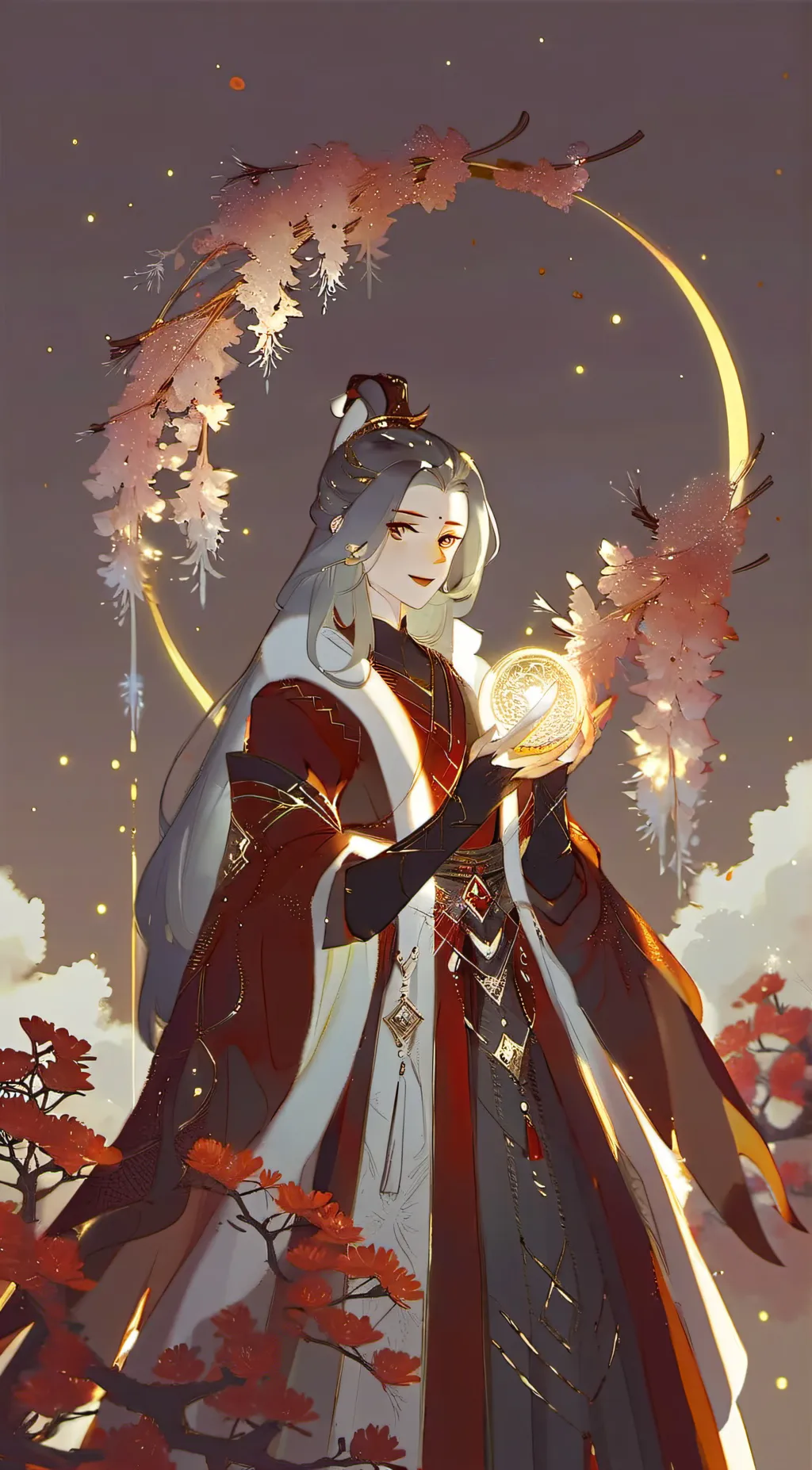 ai character: demon slayer  background