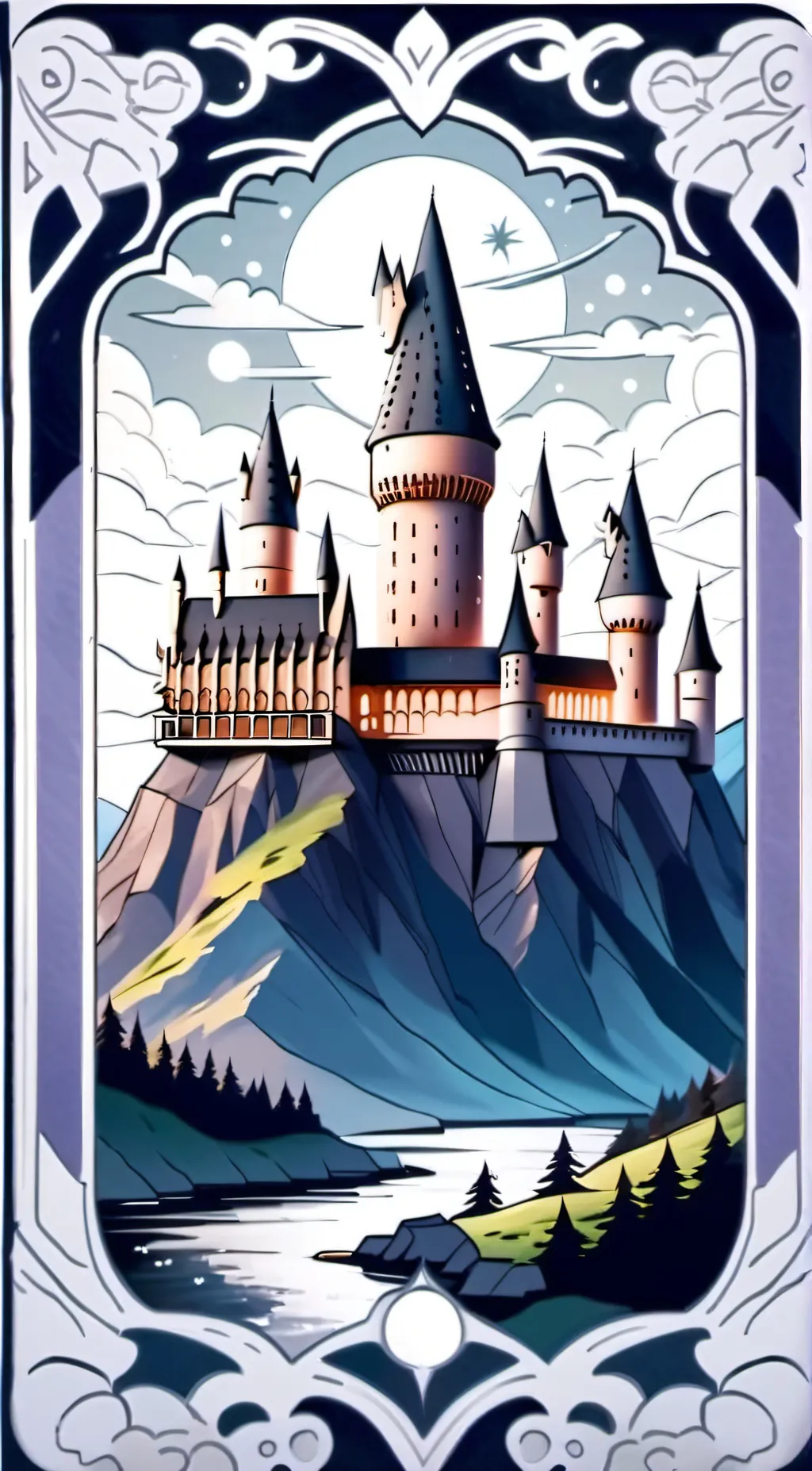 ai character: Hogwarts background