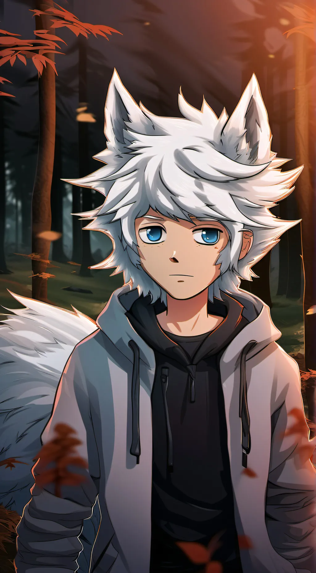 ai character: Winter background