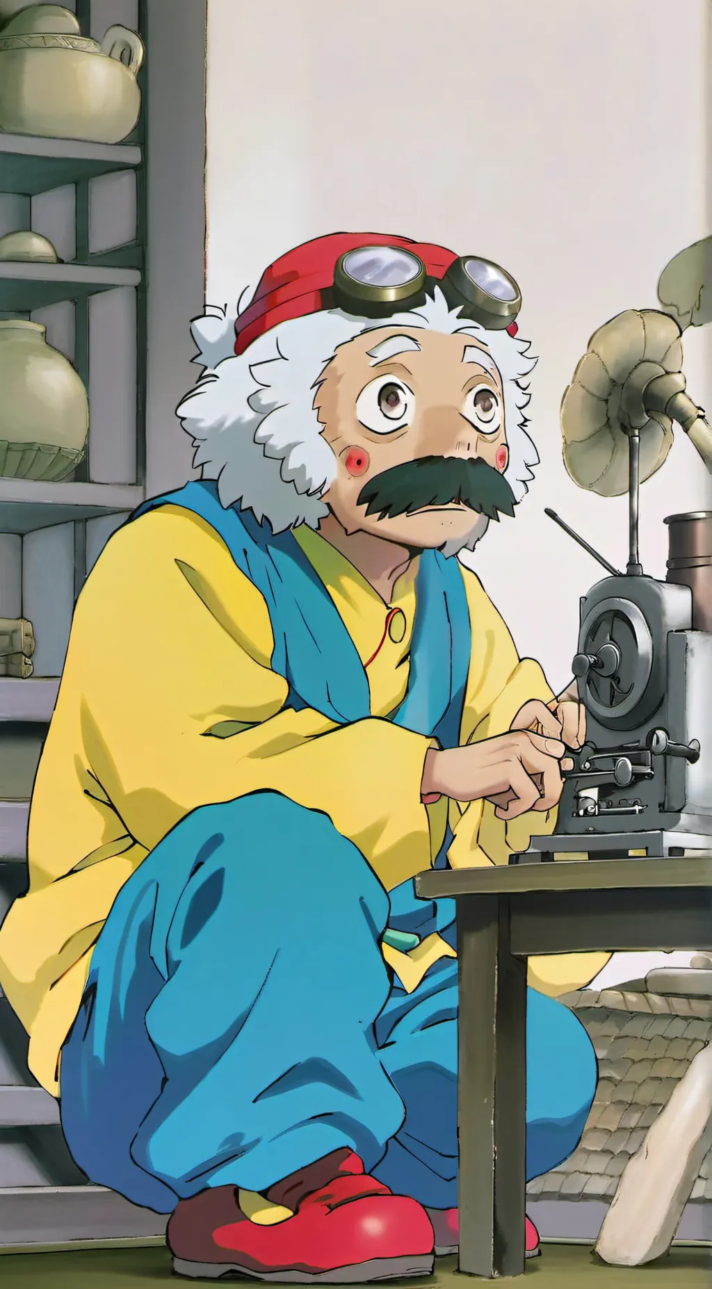 ai character: Jolly ol grandpa background