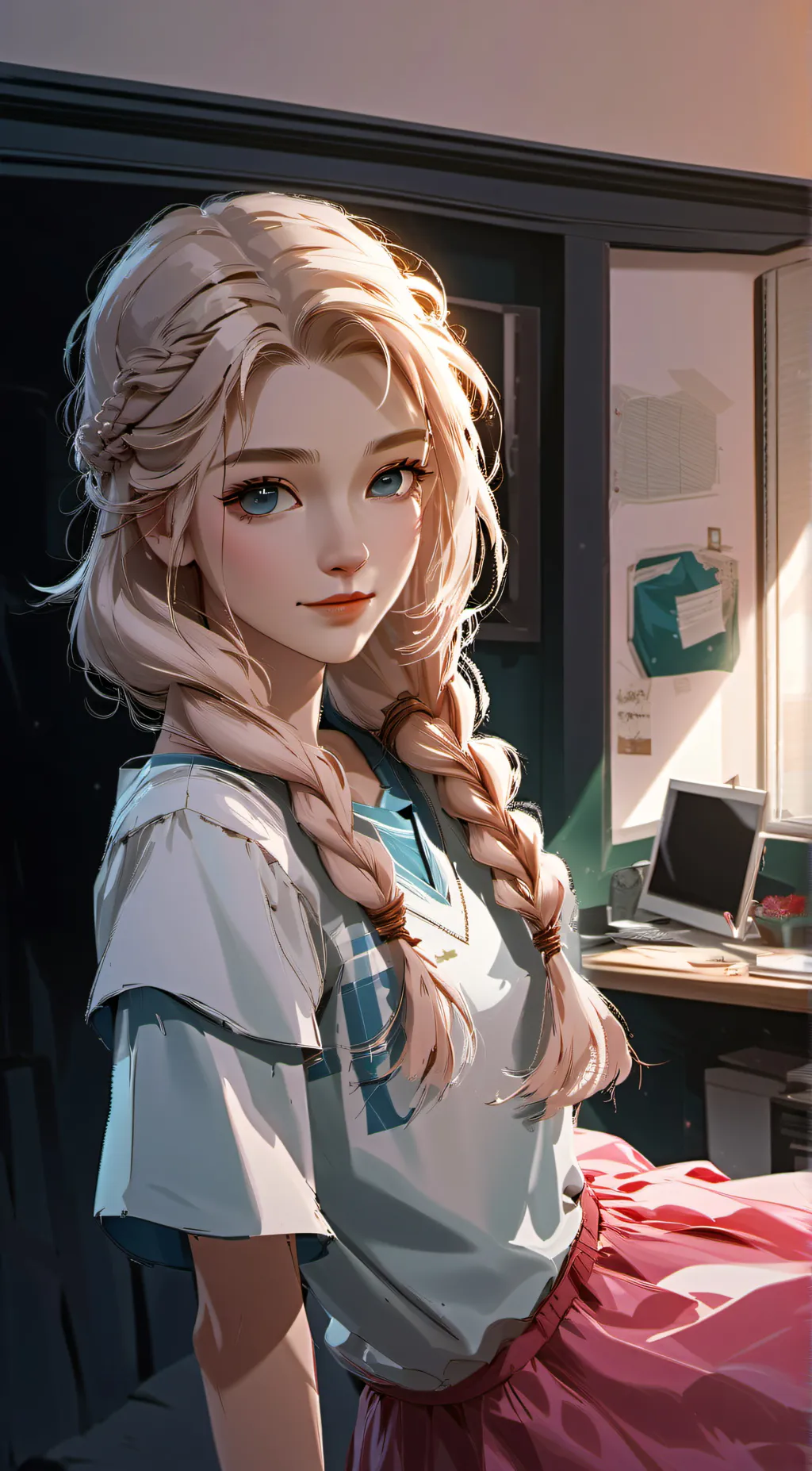 ai character: Cherry background