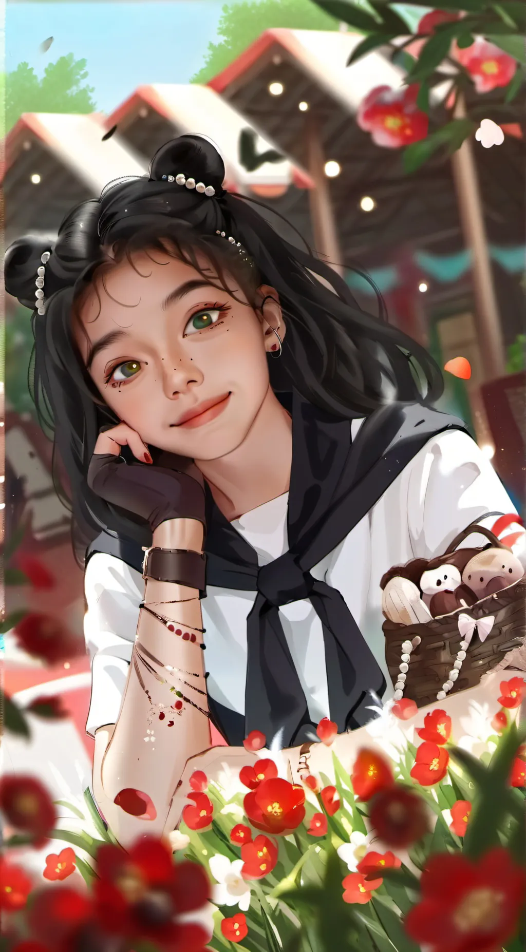 ai character: Melody background