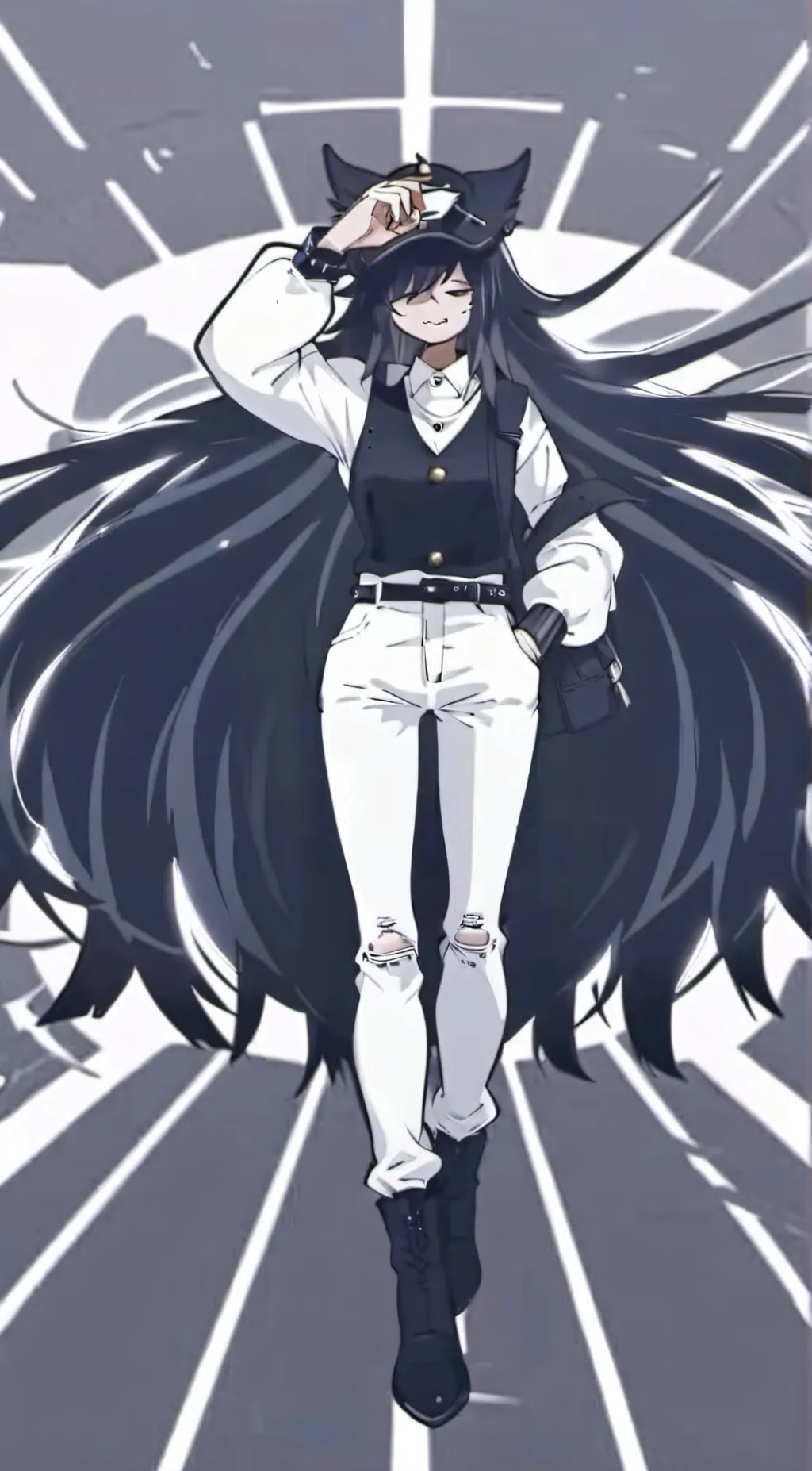 ai character: miss circle  background