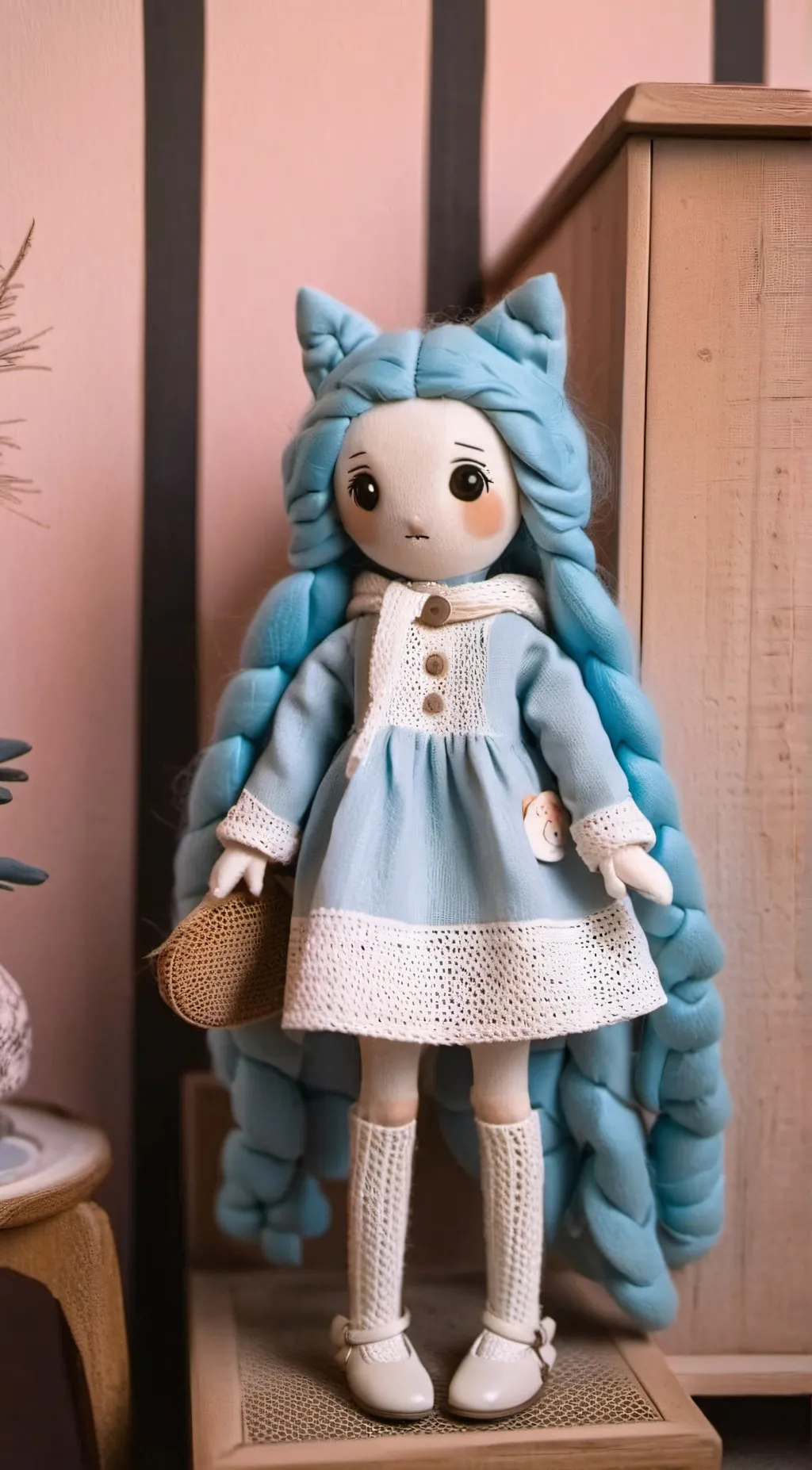 ai character: kitty squid  background