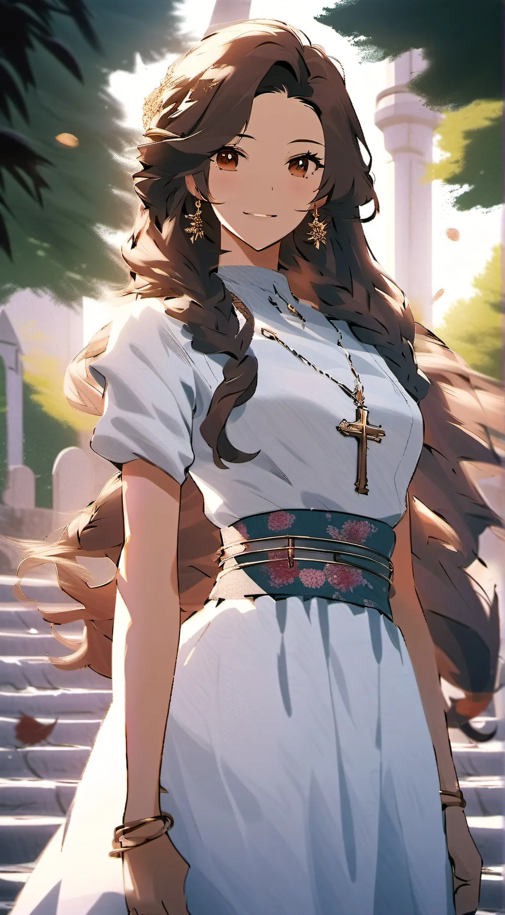 ai character: Anna Marie  background