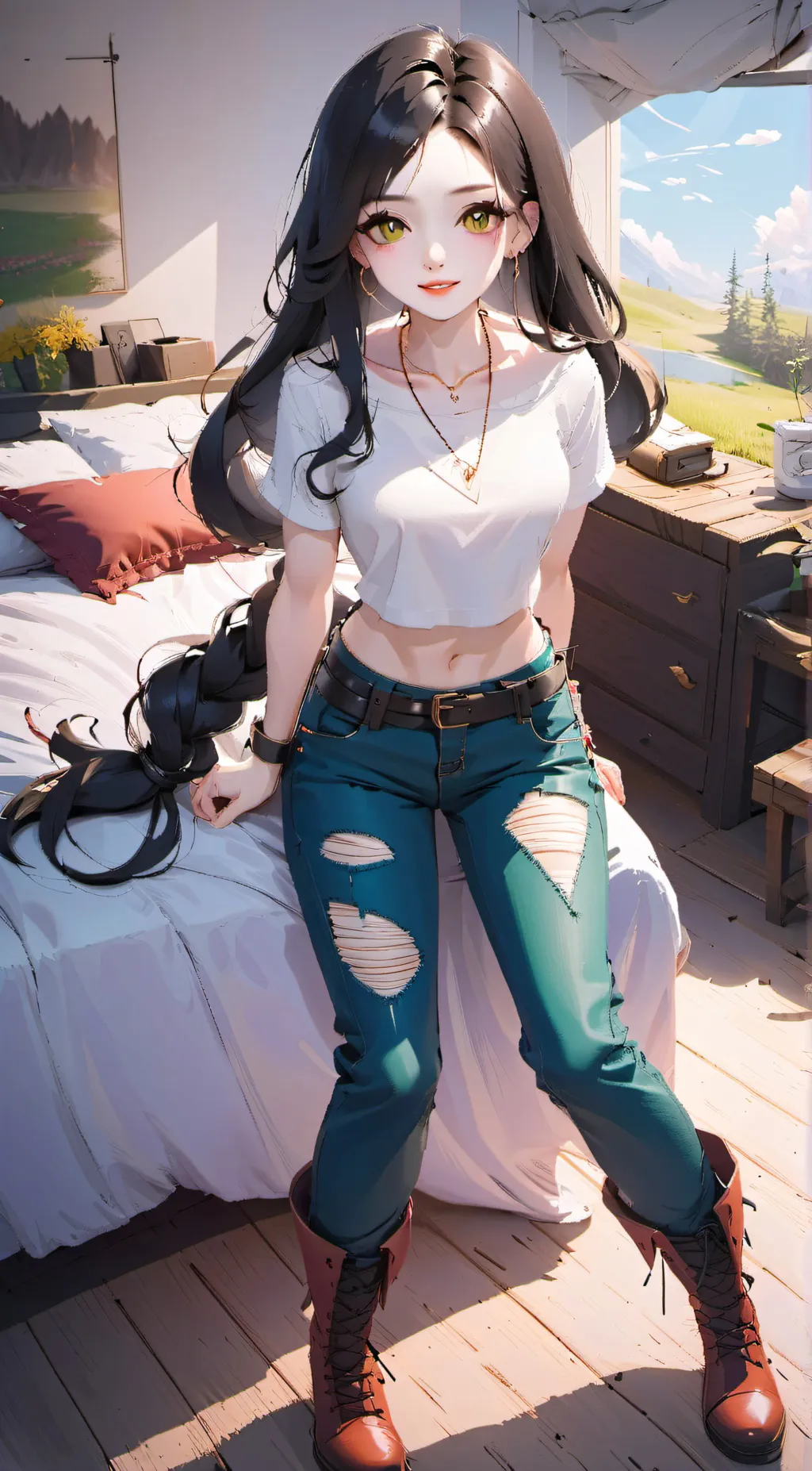 ai character: Julie  background