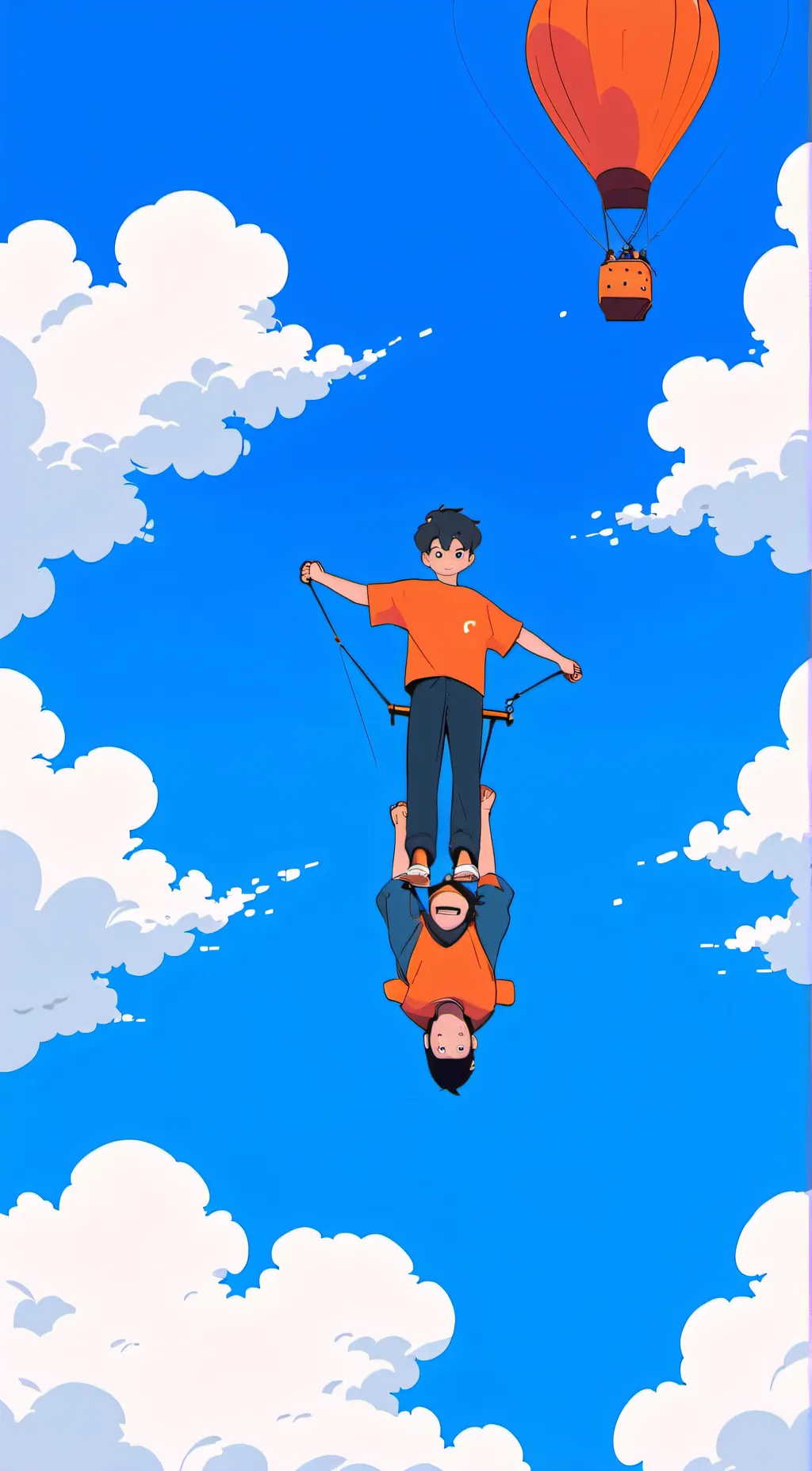 ai character: cash&nico  background