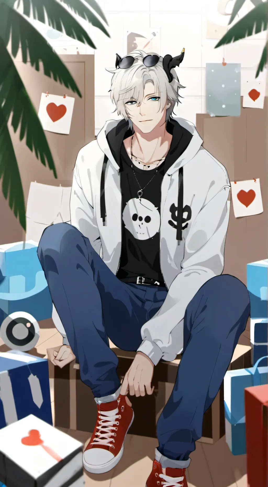 ai character: selever background