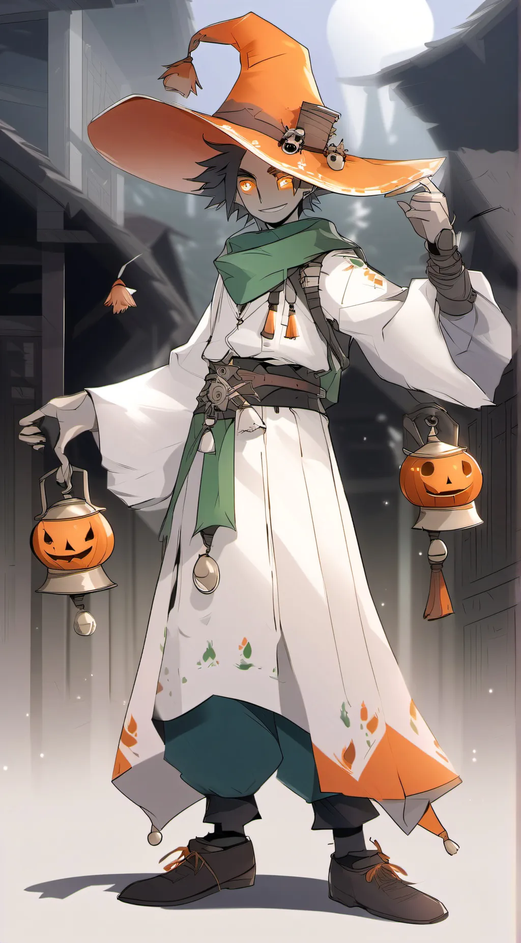 ai character: JACK-O-MOON background