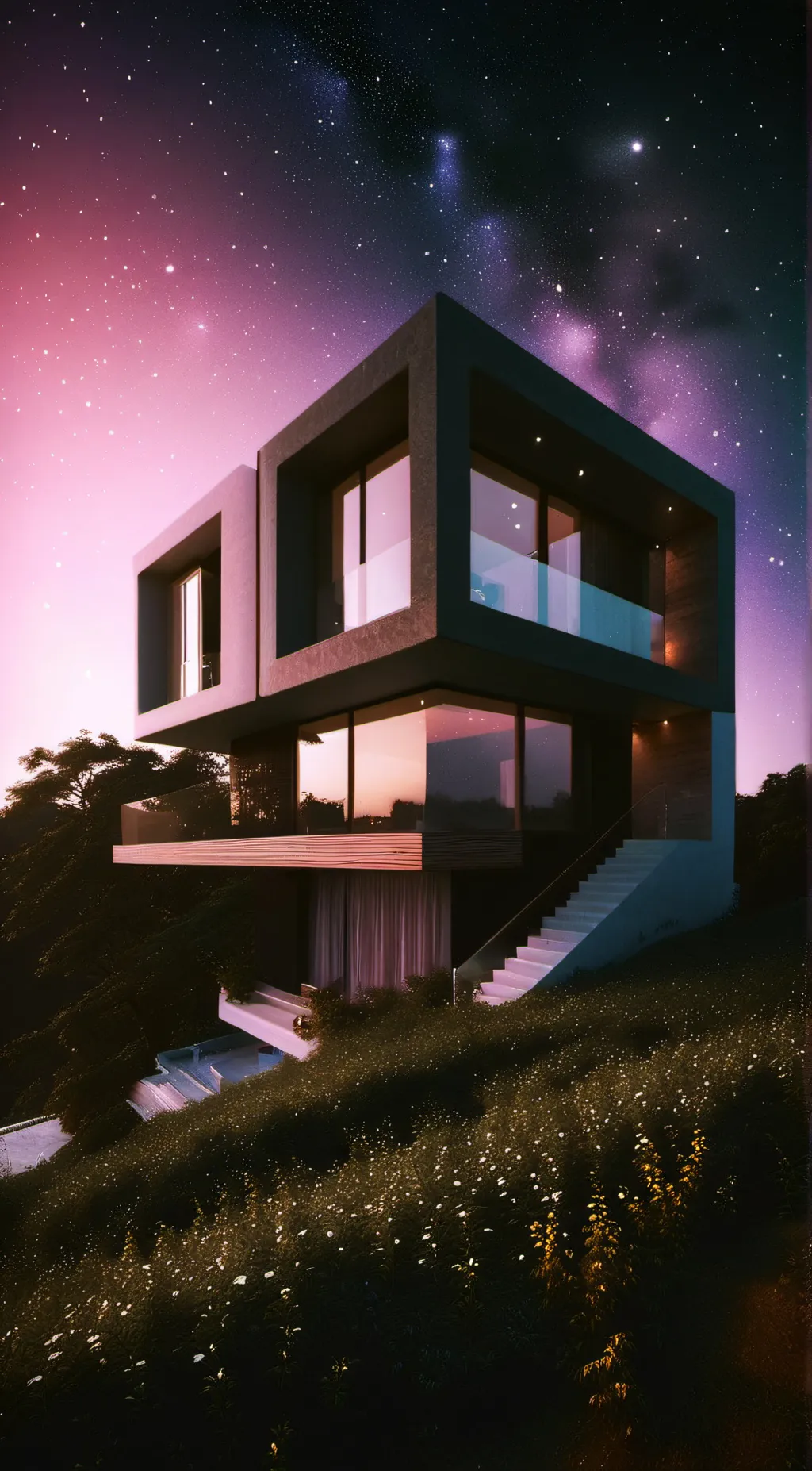 ai character: Turning red background