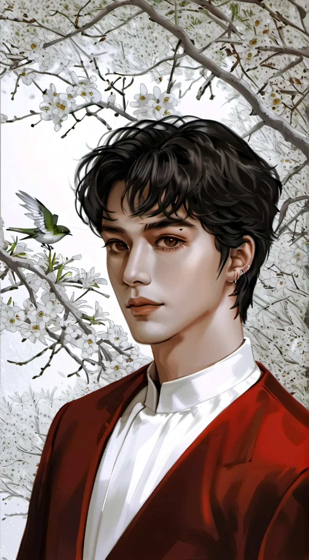 ai character: Justin  background