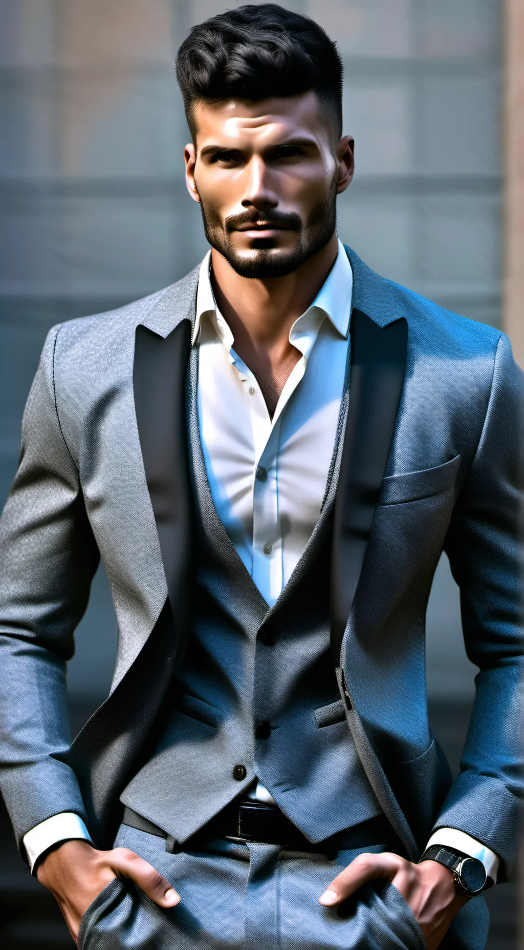 ai character: Giga Chad background