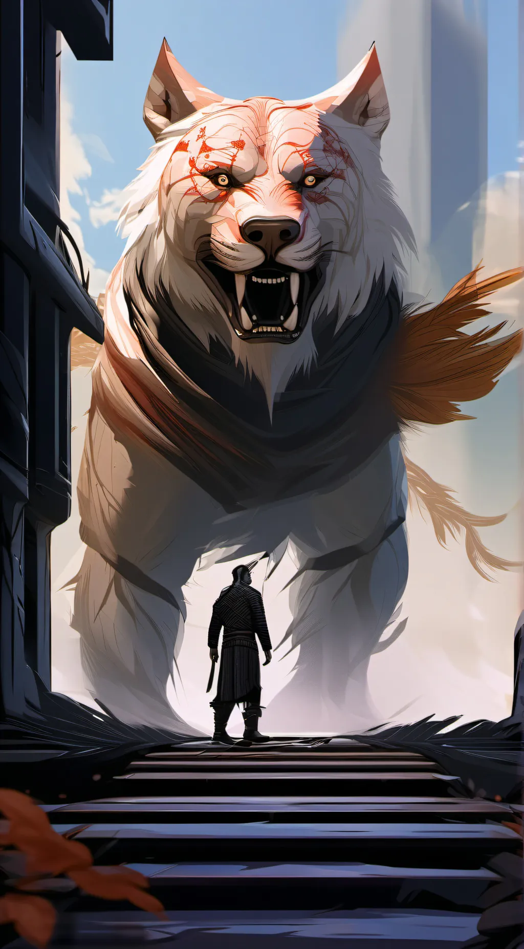 ai character: g man toilet background