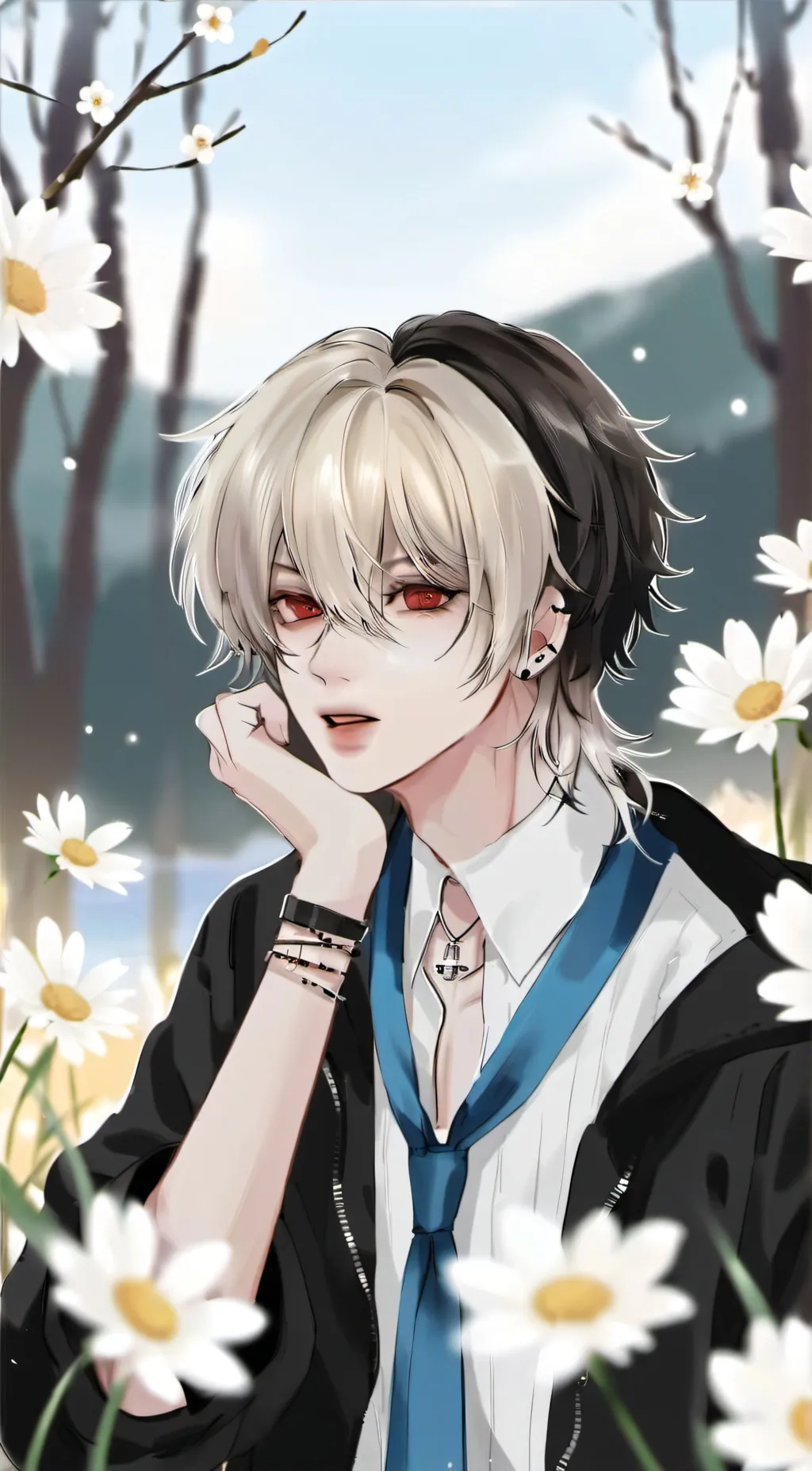 ai character: 🎧✒️iSaGi🎼🎮 background