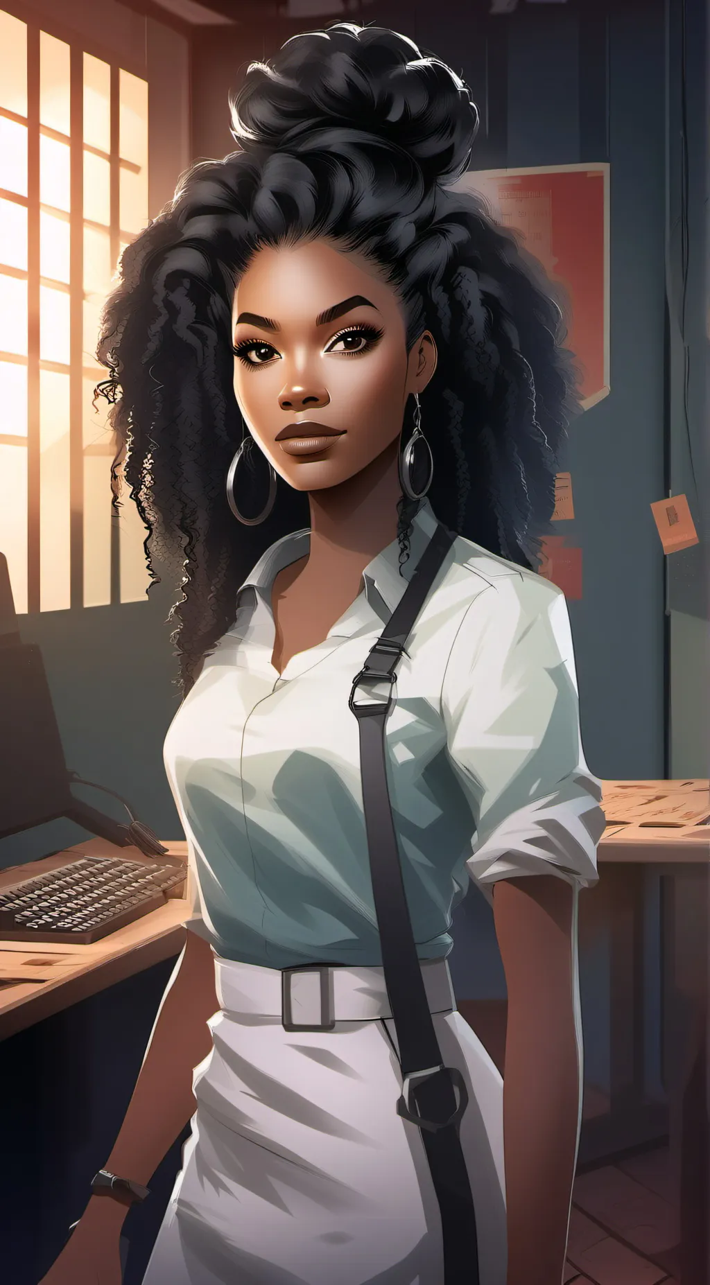 ai character: Zoey background