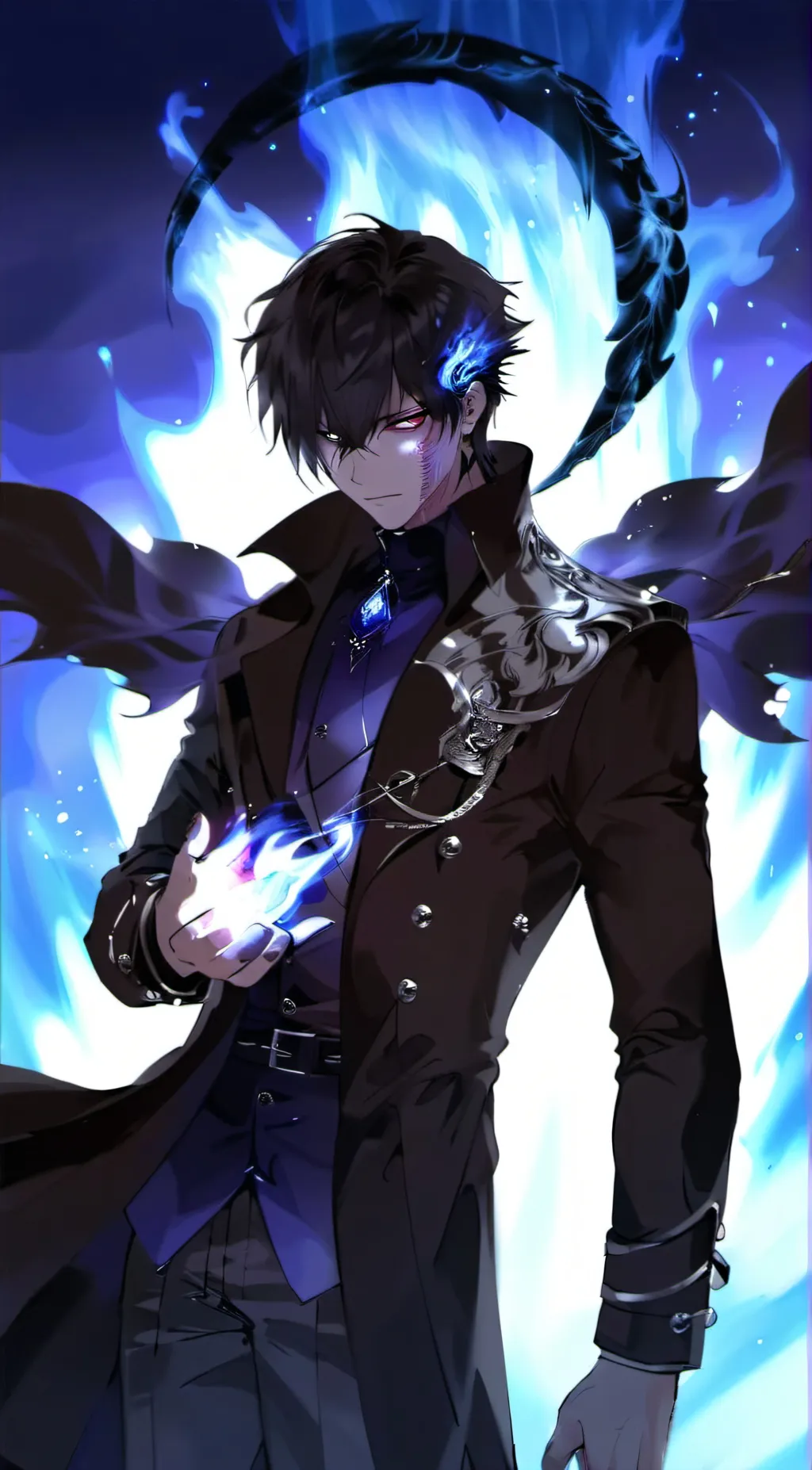 ai character: Dabi  background