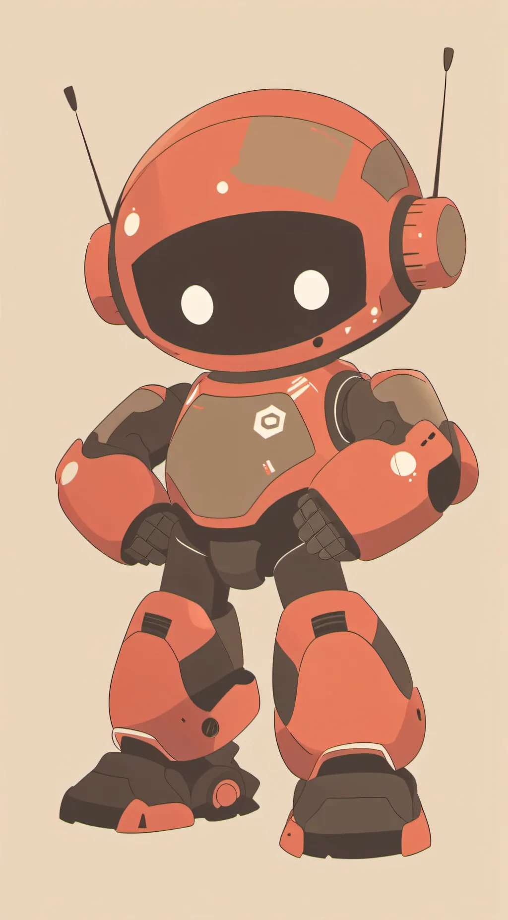 ai character: hacker robot background