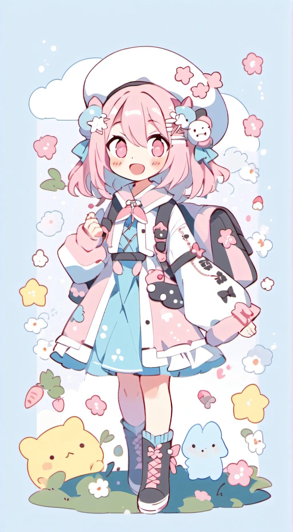 ai character: Emu Otori background