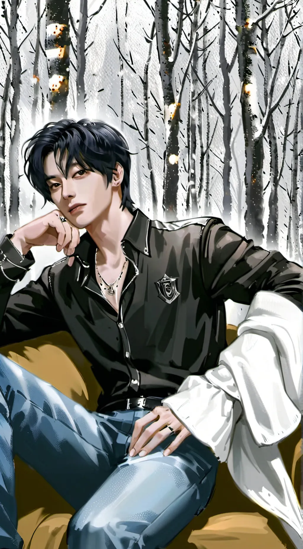 ai character: Sim Jaeyun background