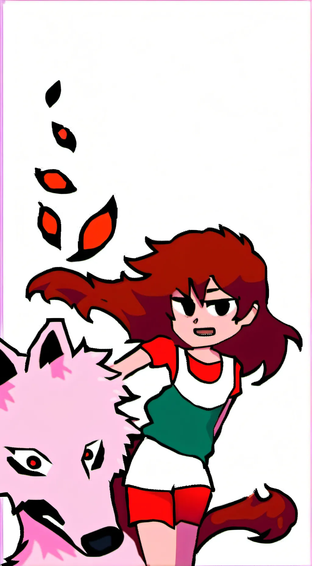 ai character: Wolf gf background