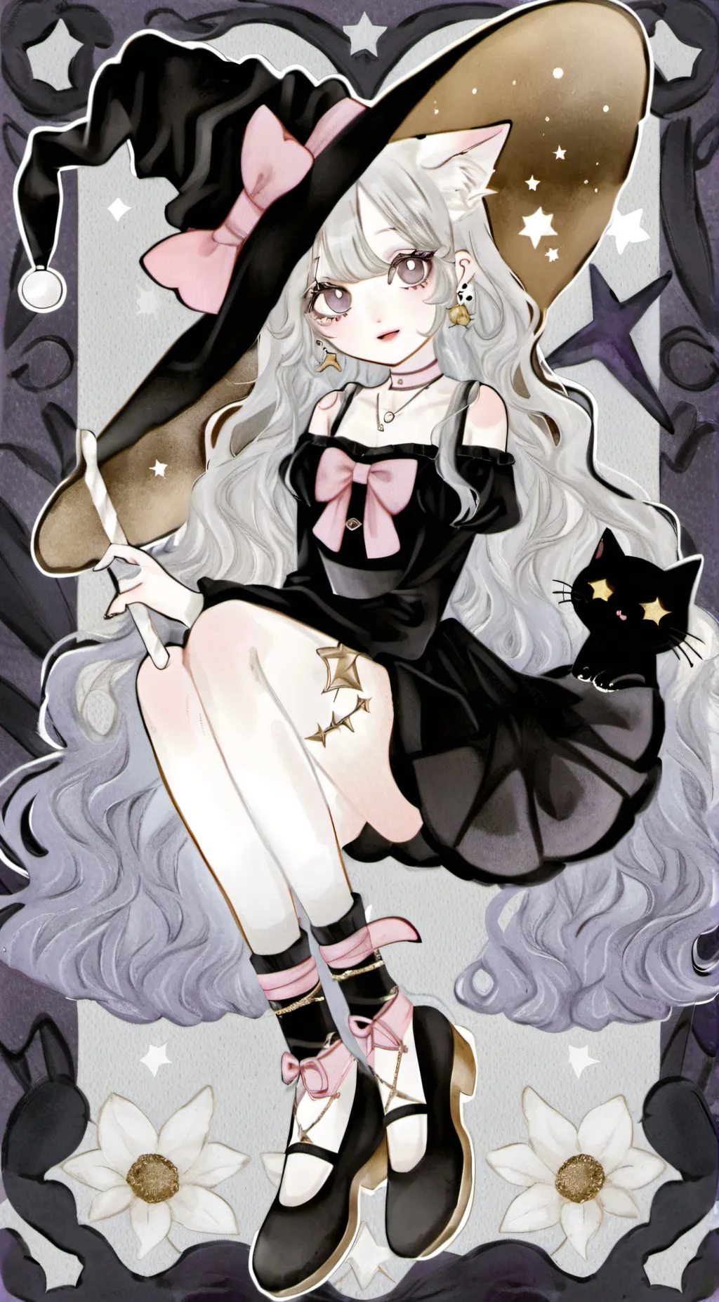 ai character: ☆~<kitty>~☆ background