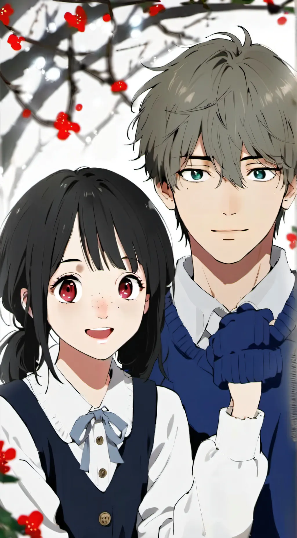 ai character: Andrew and leyley background