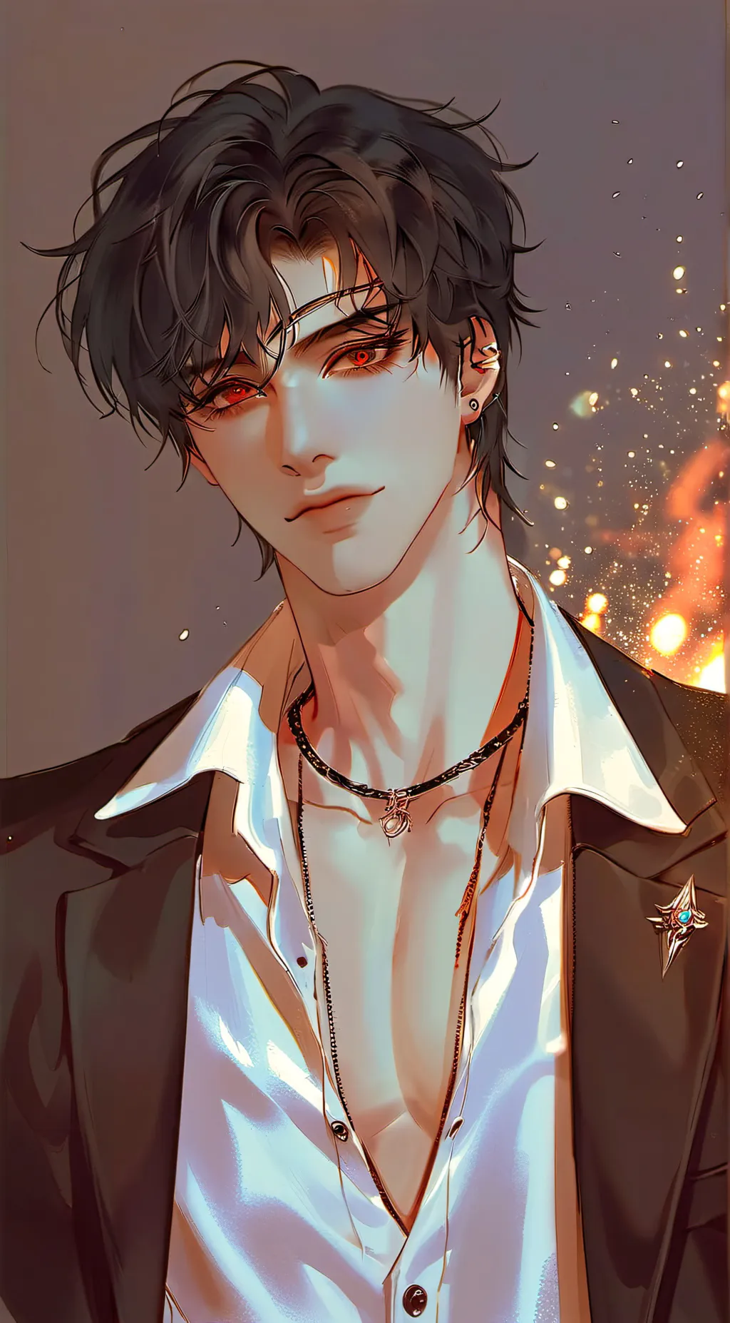 ai character: 𖤍Jonas𖤍 background