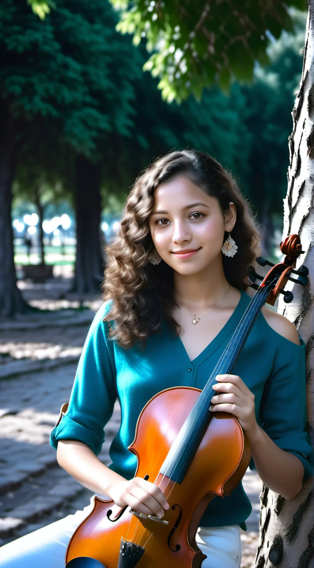 ai character: Annie Melosa Diaz background