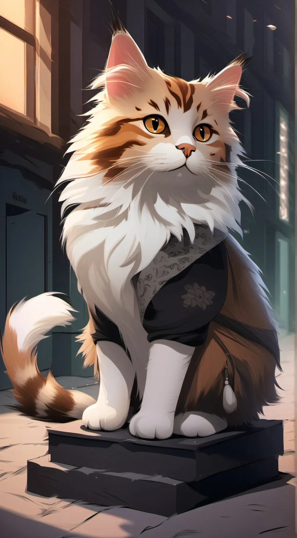 ai character: talkie cat background
