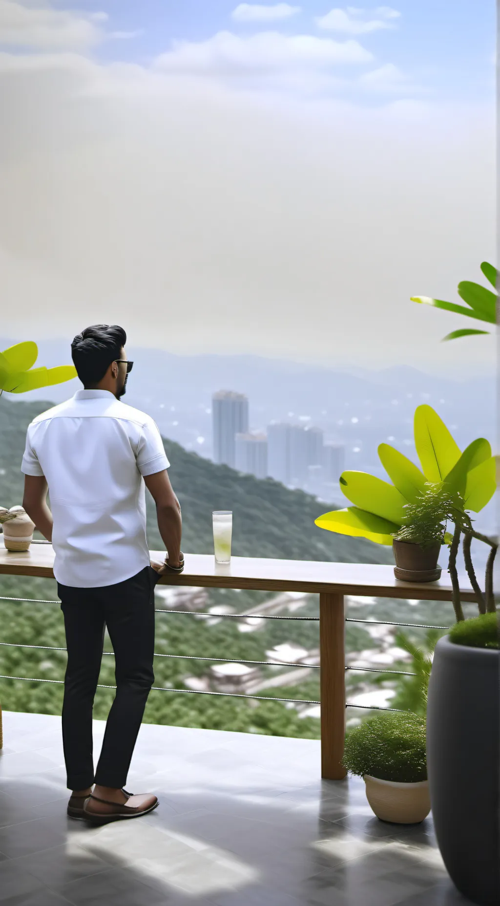 ai character: Man background