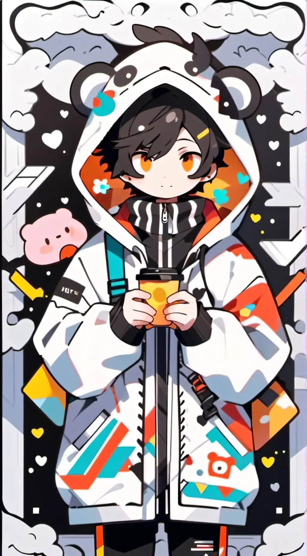 ai character: Uglyburger0 (leo)  background