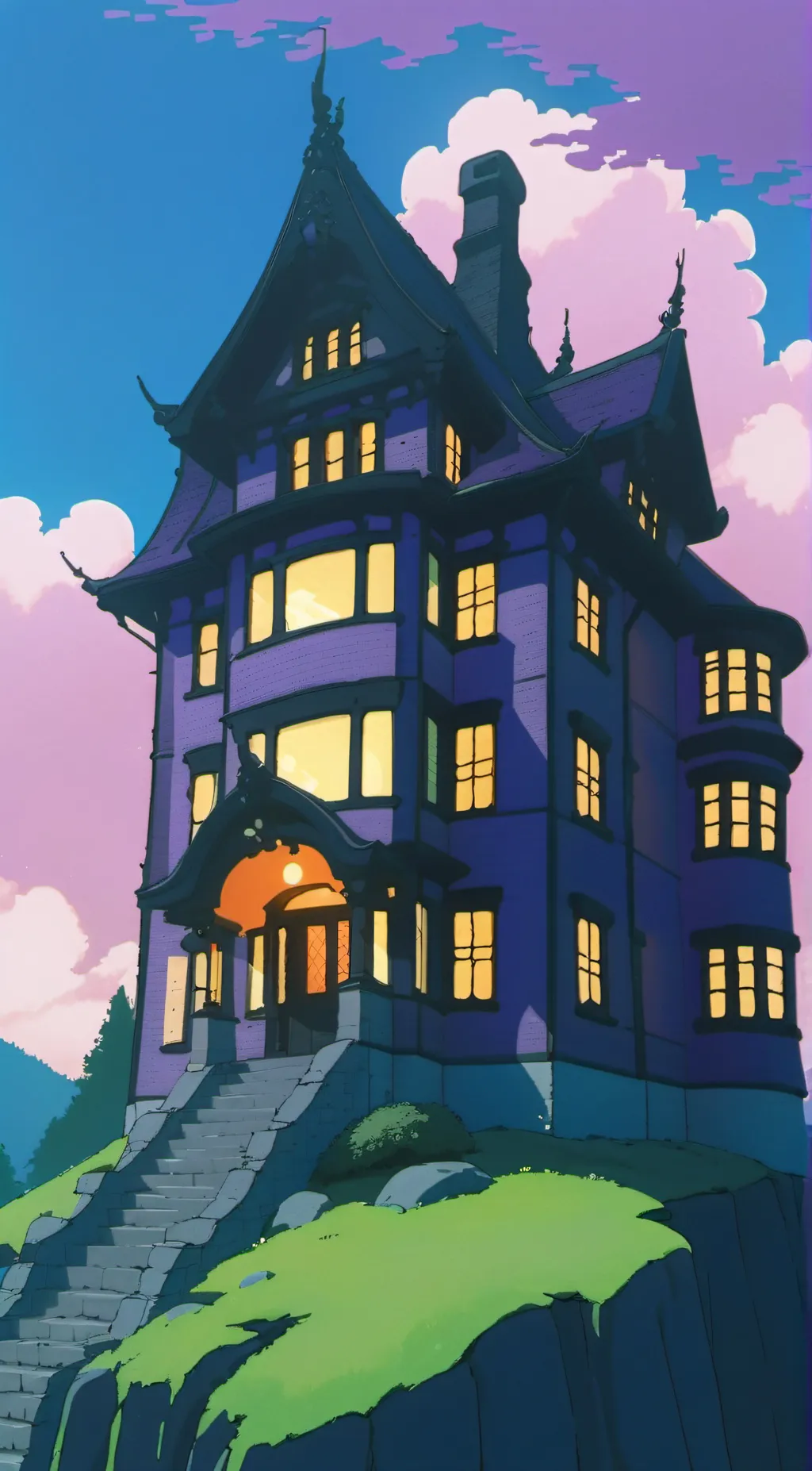 ai character: HH Halloween!! background