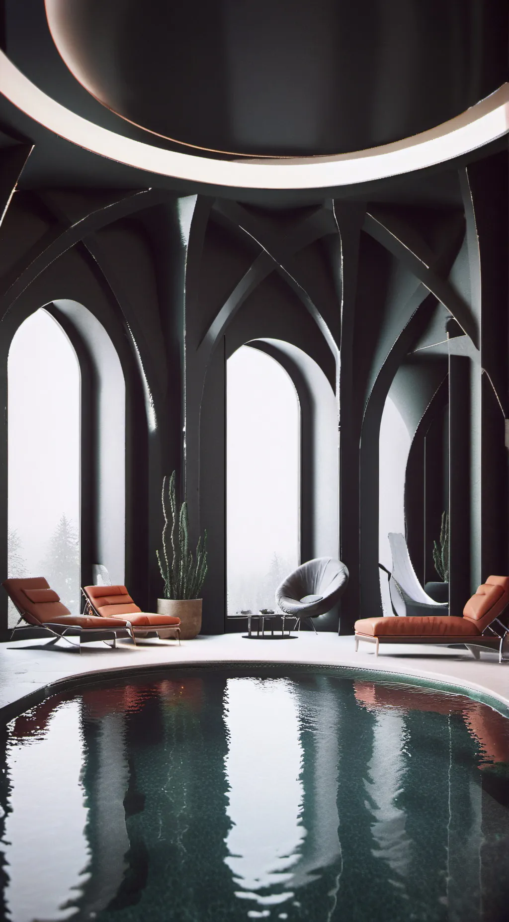 ai character: pool party background