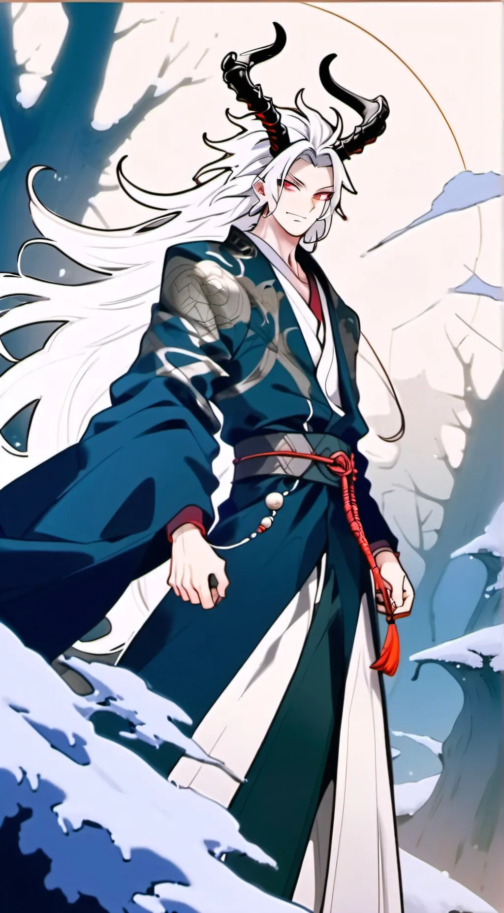 ai character: Shaka background